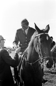 Kampioenschappen van Nederland springen te Blaricum, J. G. M. Maathuis op paard , Bestanddeelnr 917-9758