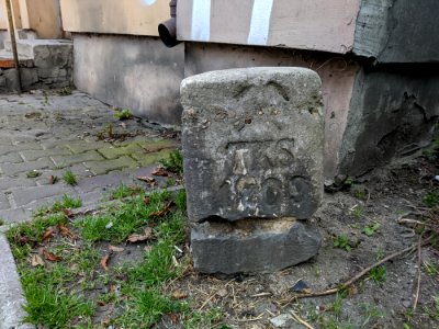 Kamień graniczny pola kopalni TKS 1209