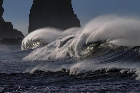 Ocean pacific coastline photo