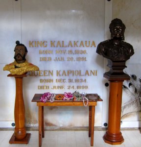 Kalakaua Crypt at the Royal Mausoleum of Hawaii (cropped) photo