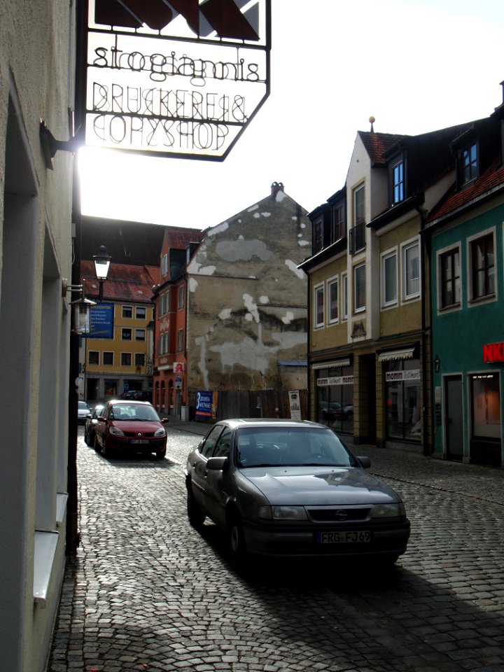 Kaufbeuren, Ledergasse Blick auf Bauluecke 1