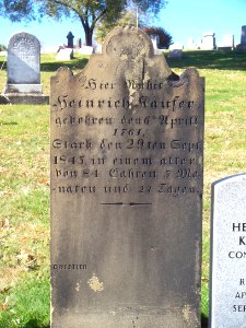 Kaufer (Heinrich), Brush Creek Cemetery, 2015-10-26, 02
