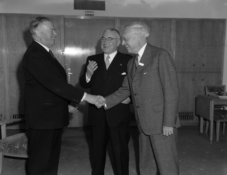 Kamer van Koophandel Rotterdam 150 jaar Clar. Hunter, Mr. van der Mandele, Korte, Bestanddeelnr 905-7086
