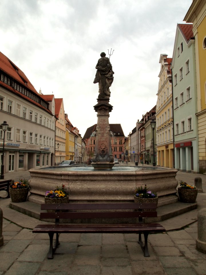Kaufbeuren, Neptunbrunnen west