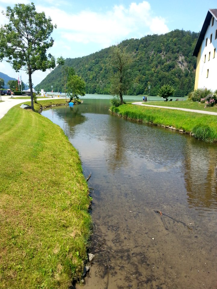 Kastell Schlögen Mündung des Andlersbach in die Donau