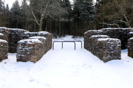 Kastell Kleiner Feldberg with snow 2021-04-06 16