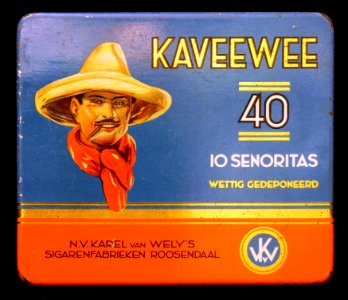KaVeeWee 40, 10 senoritas, sigarenblik, foto 3