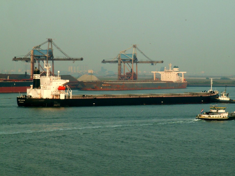 Kavo Alkyon - IMO 9291121 & Paradise N IMO 9149794, Calland channel, Port of Rotterdam, Holland 07-May-2006
