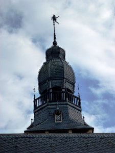 Kasteel Wijchen 28, spits hoofdtoren vanaf het noorden gezien