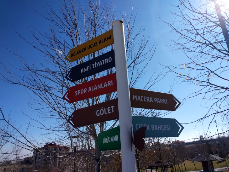 Kelebekler Vadisi parkı levha