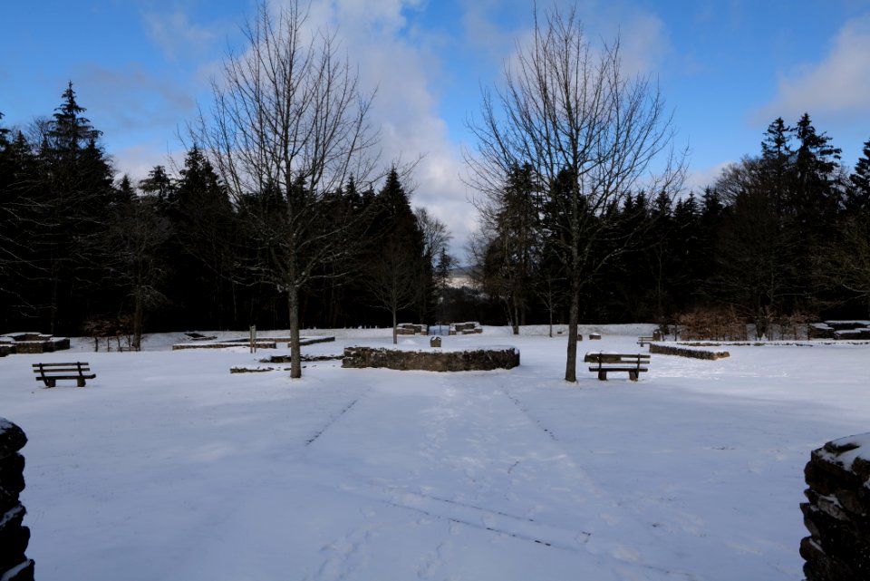 Kastell Kleiner Feldberg with snow 2021-04-06 18