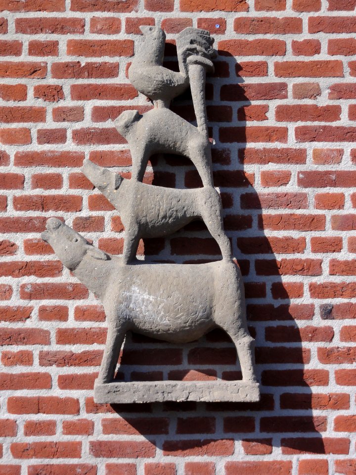 Katwijk (Cuijk, N-Br) sculptuur de Bremer stadsmuzikanten, Gerard Bruning