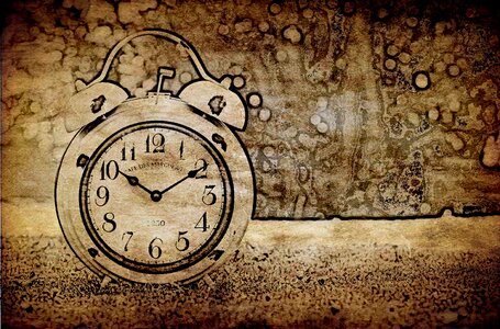 Time of time clock face