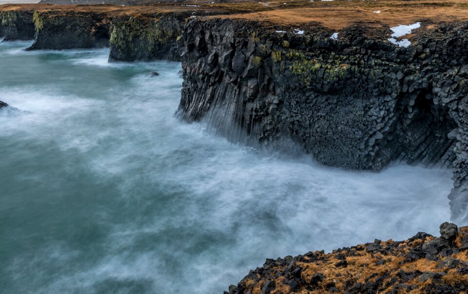 Ocean iceland coast
