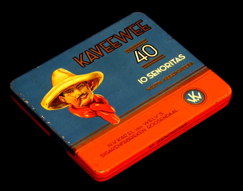 KaVeeWee 40, 10 senoritas, sigarenblik, foto 2