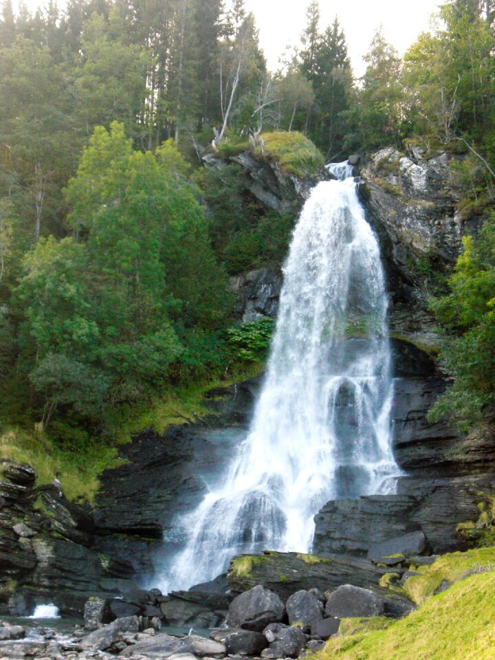 Nature scandinavia waterfall