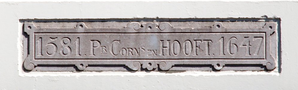 Keizersgracht No 55-61, 1581 Pieter Cornelis zoon Hooft 1647, foto 1