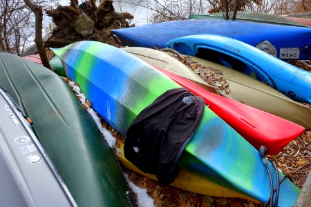 Kayaks at Spy Pond - Arlington, MA - DSC08406
