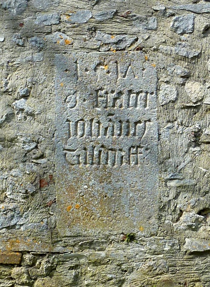 Kelheim Einsiedelei Inschrift Johannes