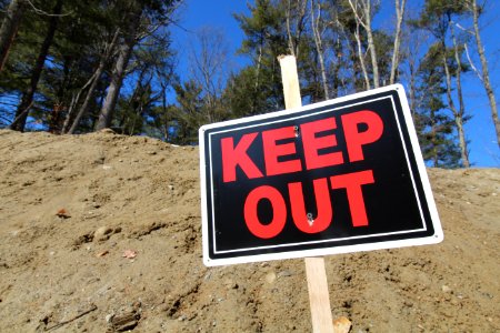 Keep Out Sign