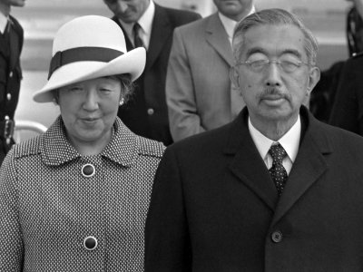 Keizer Hirohito en Keizerin Nagako in Nederland (1971)