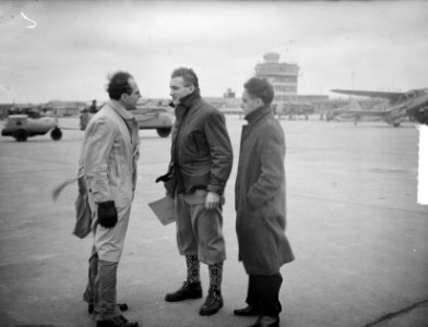 Kees Broekman terug op Schiphol uit Oslo. Lud. Sportief, Bestanddeelnr 903-1988
