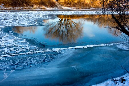 River ice outdoors photo