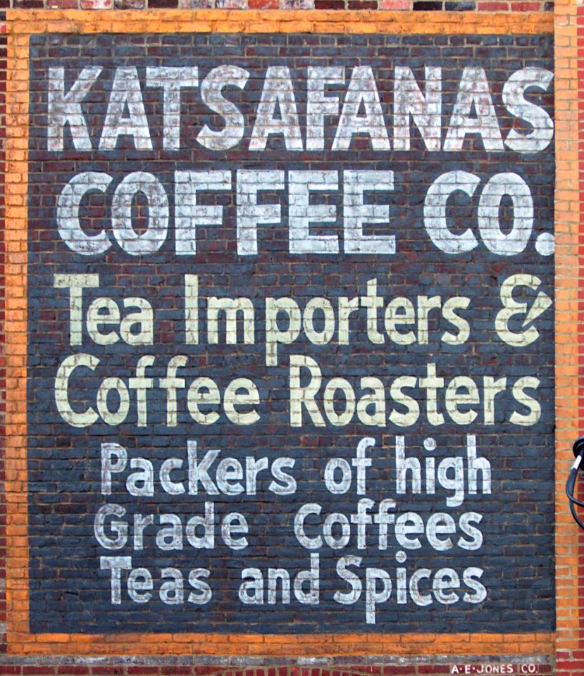 Katsafanas Coffee Co Sign, North Avenue, Pittsburgh, 2019-09-09