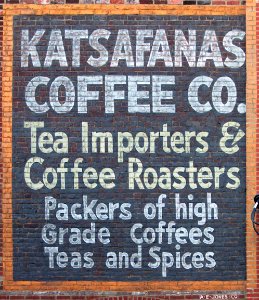 Katsafanas Coffee Co Sign, North Avenue, Pittsburgh, 2019-09-09