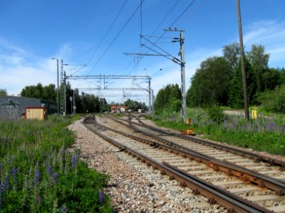 Karelian railroad at Parikkala photo