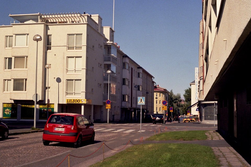 Kauppurienkatu street in Oulu Aug2008