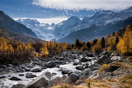 Fall color golden autumn engadin