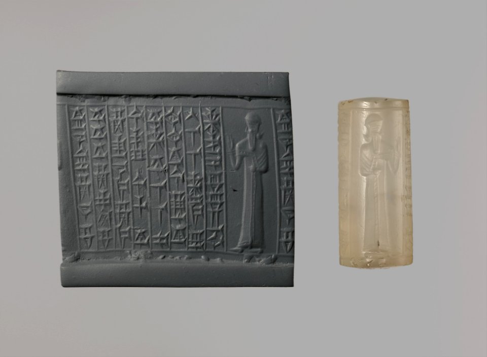 Kassite cylinder seal, ca. 16th–12th century BC