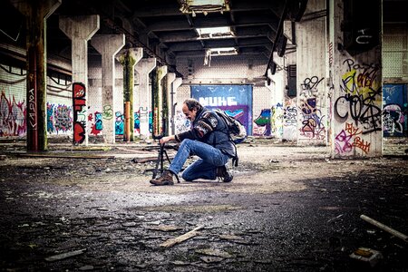 Empty photographer model