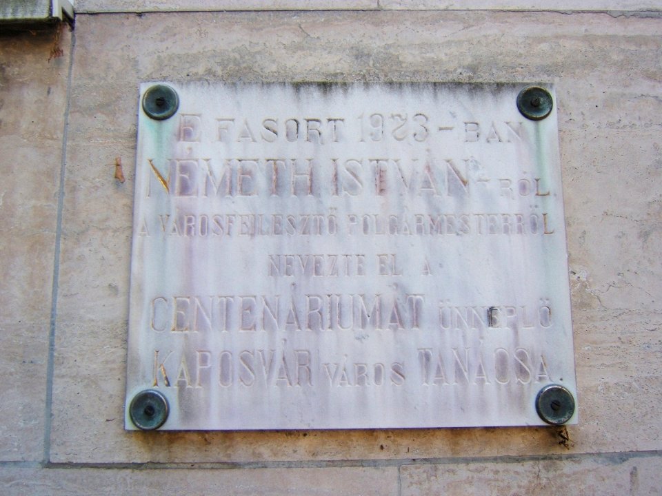Kaposvár, Németh István emléktáblája 2