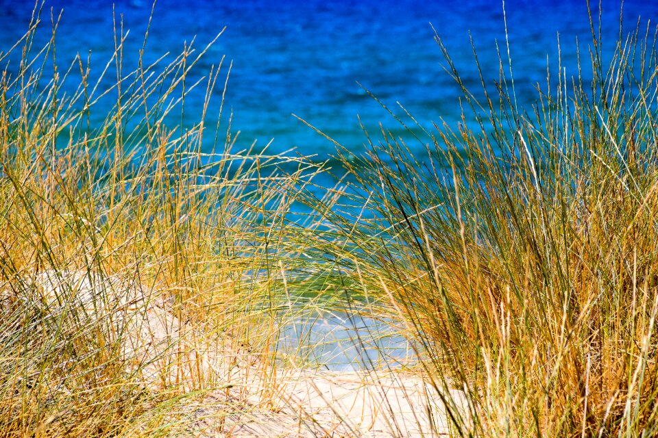 Beach blue green
