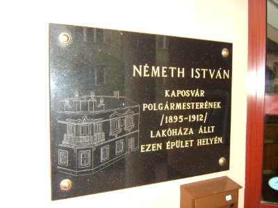 Kaposvár, Németh István emléktáblája 1