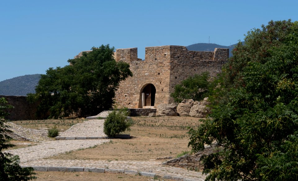 Karababa castle, western bastion, Chalkida Greece