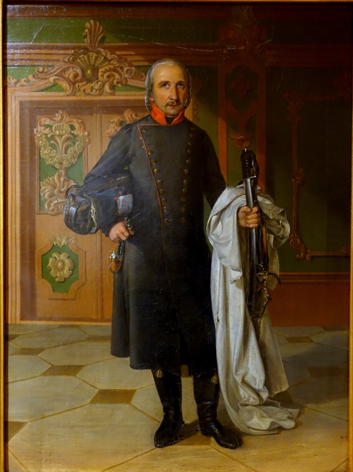 Karl Gunther as Wachtmeister in Lenore by Karl von Holtei, by A. Barthel, 1800-1850, oil on canvas - Braunschweigisches Landesmuseum - DSC04853