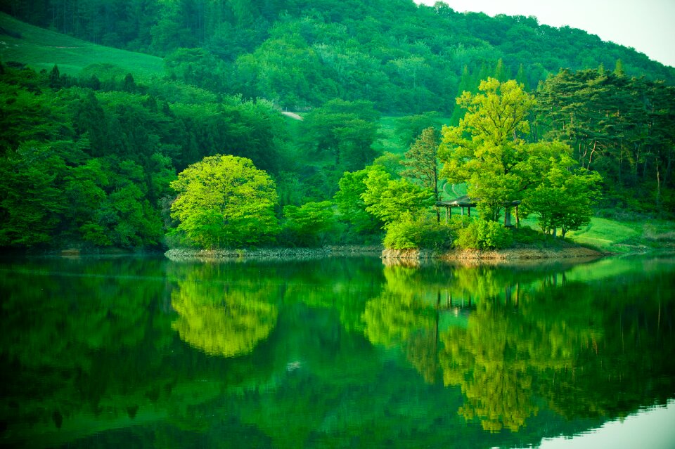 Landscape scenery lake