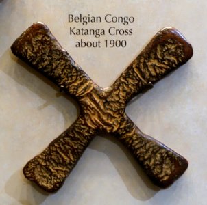 Katanga Cross, Belgian Congo, c. 1900 - National Museum of American History - DSC00285