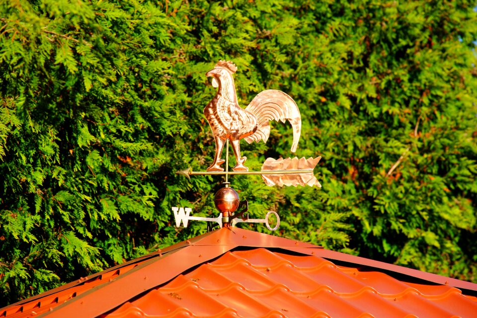 Wind direction indicator red northern germany