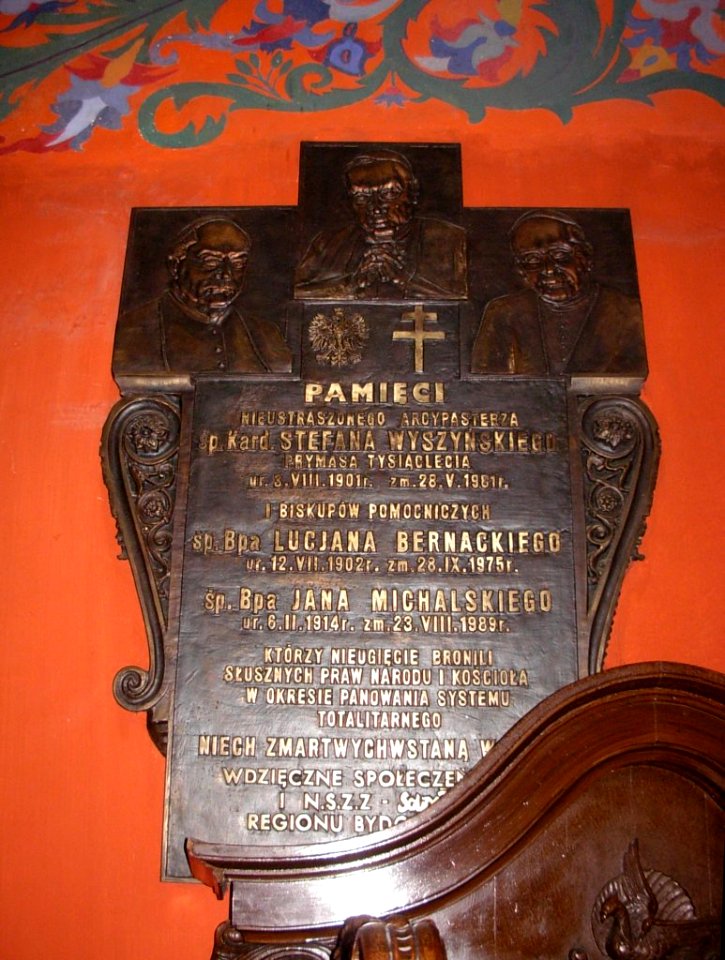Katedra bydgoska - tablica biskupów
