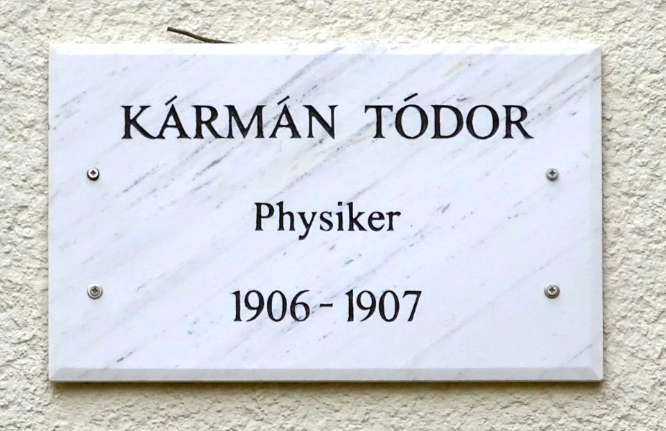 Karman Todor Göttinger Gedenktafel