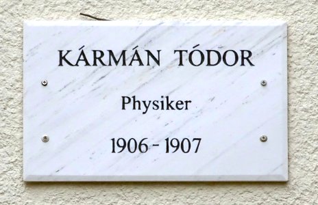 Karman Todor Göttinger Gedenktafel photo