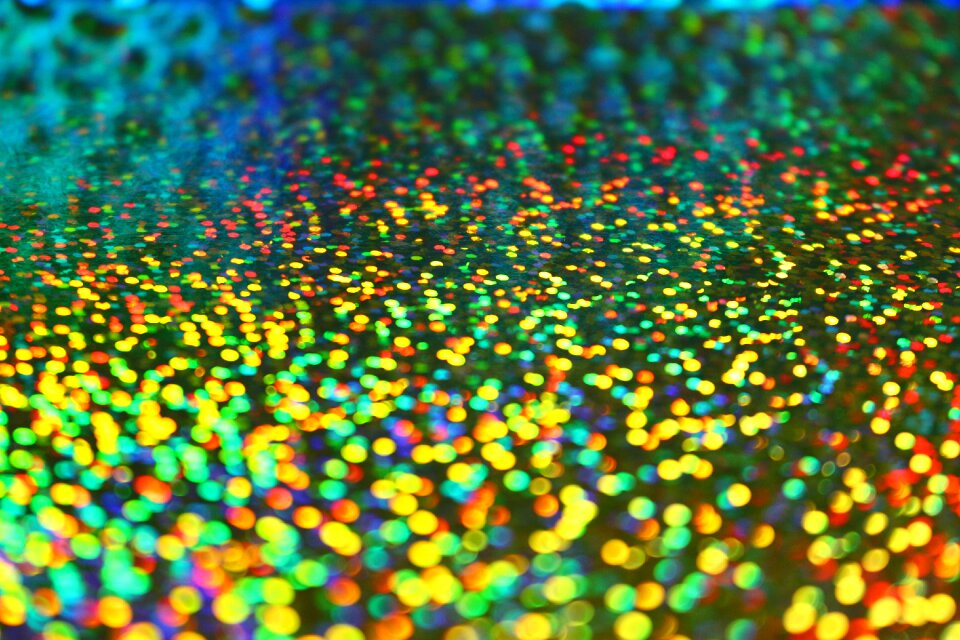 Paper hologram rainbow