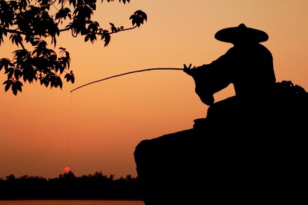 姜太公 fishing twilight