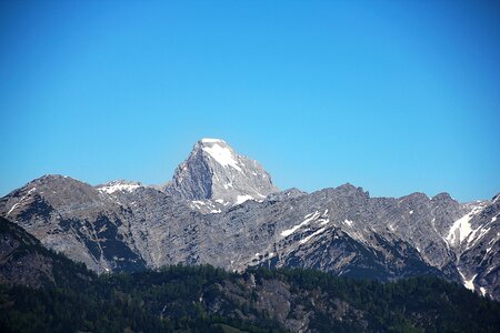 Skyline alpine snow
