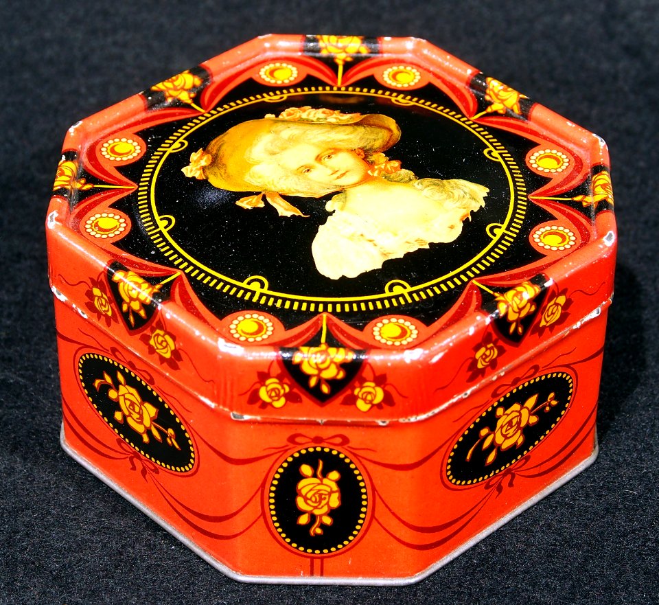 Korffs chocolade octagonaal blikje, foto 5