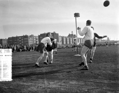 Korfbal Westerkwartier tegen Rhoda 7-8 Spelmomenten, Bestanddeelnr 908-3694